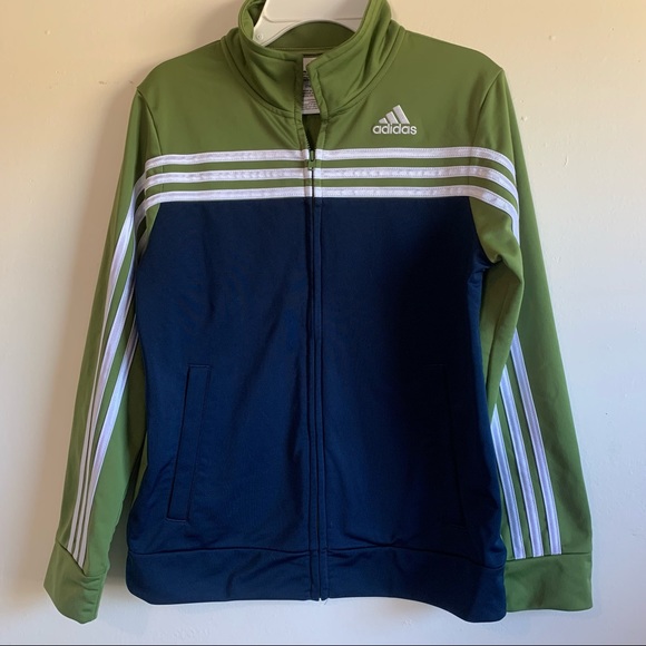 Adidas Jackets \u0026 Coats | Adidas Track Jacket | Color: Blue/Green | Size: mg | 13stankom's Closet